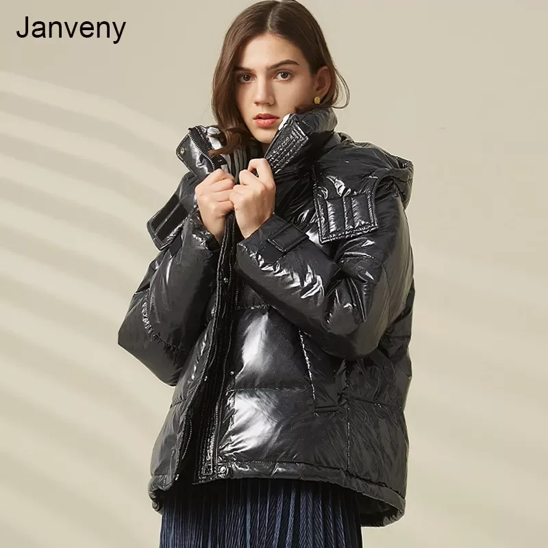 2022NEW Winter Women Bright Puffer Jacket 90% White Duck Down Coat Glossy Shiny Female Hooded Parkas Loose Short Outerwear
2022NEW Winter Women Bright Puffer Jacket 90% White Duck Down Coat Glossy Shiny Female Hooded Parkas Loose Short Outerwear