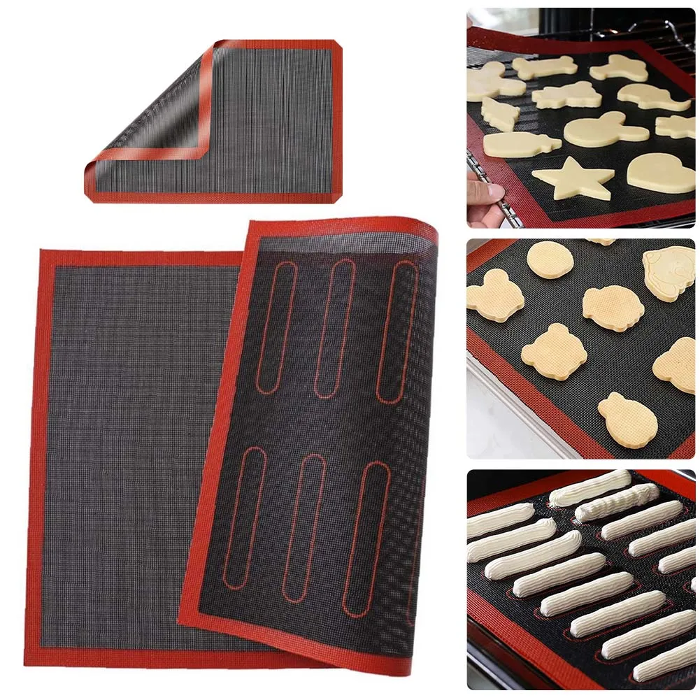 

Новый силиконовый коврик для выпечки 30x40 см многоразовый лист для выпечки печенья антипригарный термостойкий коврик для выпечки для духовки гриля микроволновой печи