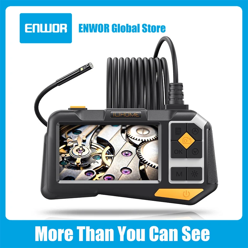 Borescope Camera 4.5" IPS Screen 2.0MP Dual Lens Endoscopic Mini Snake Camera Industrial Endoscope for Cars IP68 Waterproof LEDs
Borescope Camera 4.5" IPS Screen 2.0MP Dual Lens Endoscopic Mini Snake Camera Industrial Endoscope for Cars IP68 Waterproof LEDs
