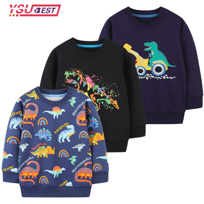 Kids Pullover Sweatshirt Boys Girls Clothes Dinosaurs Print Spring Autumn Cotton Children's Clothes Long Sleeve Hot Selling
Kids Pullover Sweatshirt Boys Girls Clothes Dinosaurs Print Spring Autumn Cotton Children's Clothes Long Sleeve Hot Selling