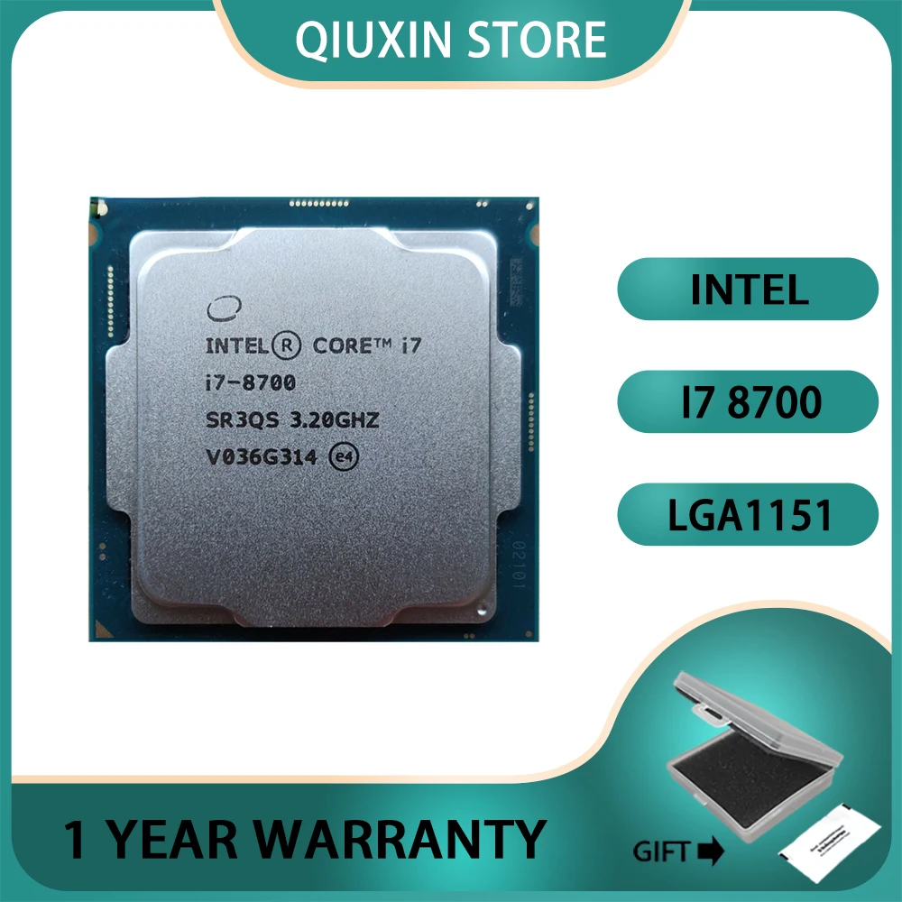 LGA 1151 Intel Core i7-8700 i7 8700 3,2 ГГц шестиядерный двенадцатипоточный ЦПУ Процессор 12M 65 Вт
LGA 1151 Intel Core i7-8700 i7 8700 3,2 ГГц шестиядерный двенадцатипоточный ЦПУ Процессор 12M 65 Вт
