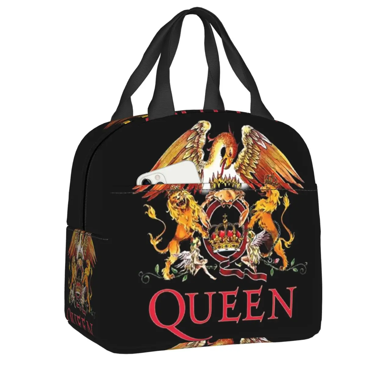 Британский певец Songwriter Фредди Меркури Queen изолированная сумка-тоут для ланча для женщин, Портативная сумка-холодильник, термальный Ланчбок... 
Британский певец Songwriter Фредди Меркури Queen изолированная сумка-тоут для ланча для женщин, Портативная сумка-холодильник, термальный Ланчбок...