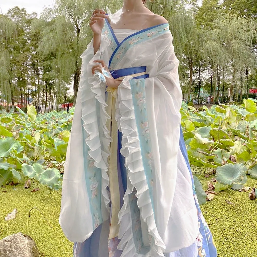 Disfraz Mujer Carnaval Photography Outfits Wei Jin Dynasties Chinese Ancient Fairy Womens Cosplay Costume for Halloween
Disfraz Mujer Carnaval Photography Outfits Wei Jin Dynasties Chinese Ancient Fairy Womens Cosplay Costume for Halloween