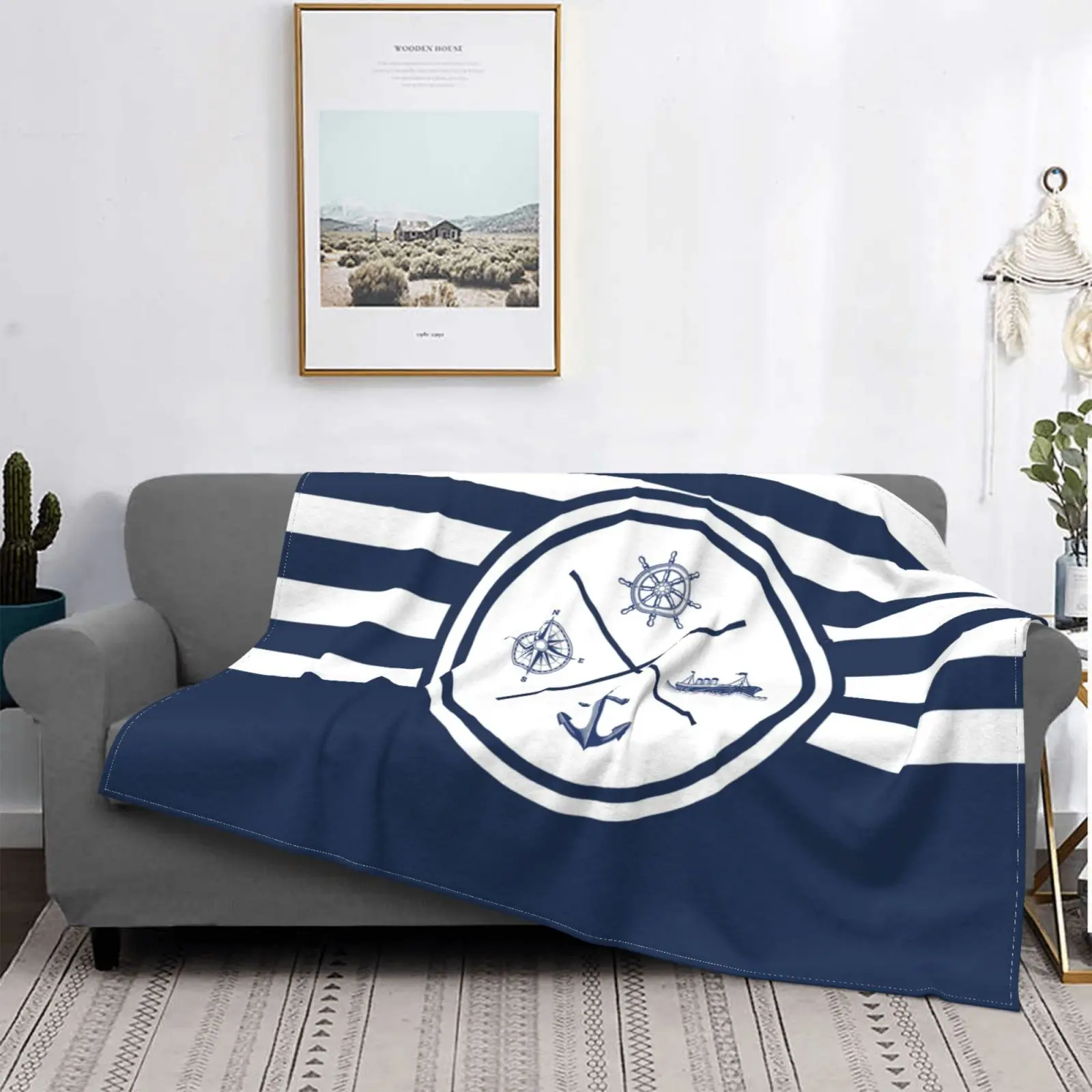 Blue Nautical Decorative Anchor Blanket Customizable Soft Flannel Blanket Breathable Thermal Bedding and Travel Blanket
Blue Nautical Decorative Anchor Blanket Customizable Soft Flannel Blanket Breathable Thermal Bedding and Travel Blanket