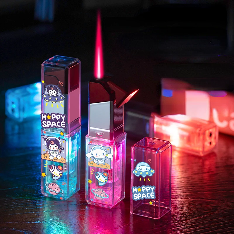 New Transparent Flashlight Cute Cigar Lighter Strawberry Bear Personalized Lighter Creativity Pink Flame Lighter Smoker Gift
New Transparent Flashlight Cute Cigar Lighter Strawberry Bear Personalized Lighter Creativity Pink Flame Lighter Smoker Gift