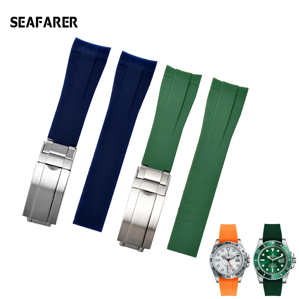Men's Rubber Strap 20mm 21mm Folding Buckle WatchBand Accessories For Rolex GMT Ghost King Ancon Waterproof Silicone Band Women
Men's Rubber Strap 20mm 21mm Folding Buckle WatchBand Accessories For Rolex GMT Ghost King Ancon Waterproof Silicone Band Women