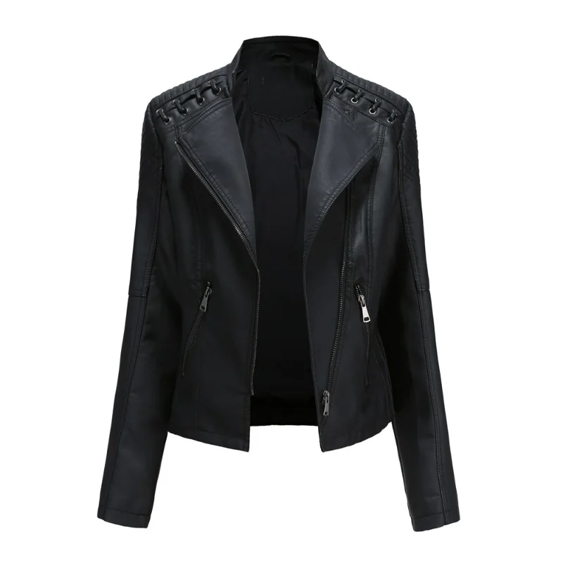 Oversize Autumn Winter PU Faux Leather Jacket Women Long Sleeve Zipper Slim Motor Biker Jackets Woman Coat Female Outwear Tops
Oversize Autumn Winter PU Faux Leather Jacket Women Long Sleeve Zipper Slim Motor Biker Jackets Woman Coat Female Outwear Tops