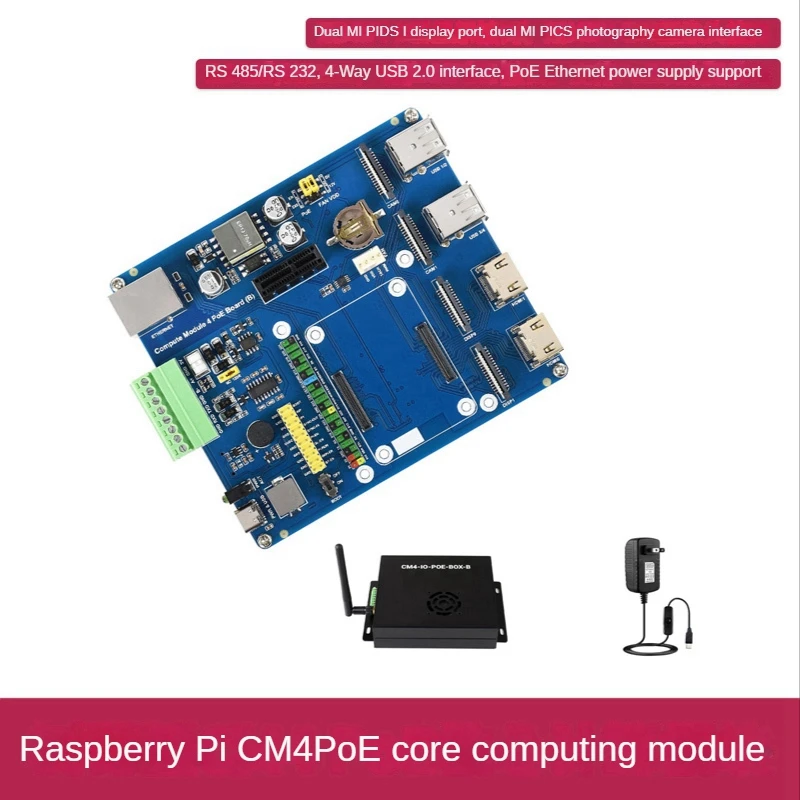 For Raspberry Pi CM4 Poe Expansion Board Poe/Rs485/Rs232 Rpi Compute Module 4 Lite/Emmc
For Raspberry Pi CM4 Poe Expansion Board Poe/Rs485/Rs232 Rpi Compute Module 4 Lite/Emmc