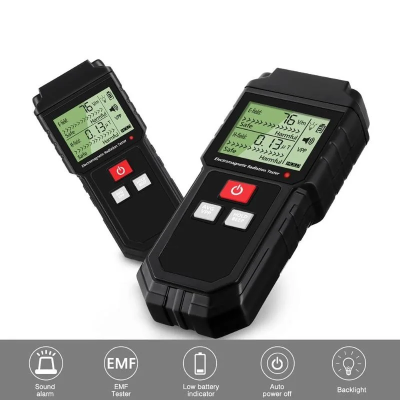 MT525 Electromagnetic Radiation Tester Electric Field & Magnetic Field Dosimeter Tester Sound and Light Alarm
MT525 Electromagnetic Radiation Tester Electric Field & Magnetic Field Dosimeter Tester Sound and Light Alarm