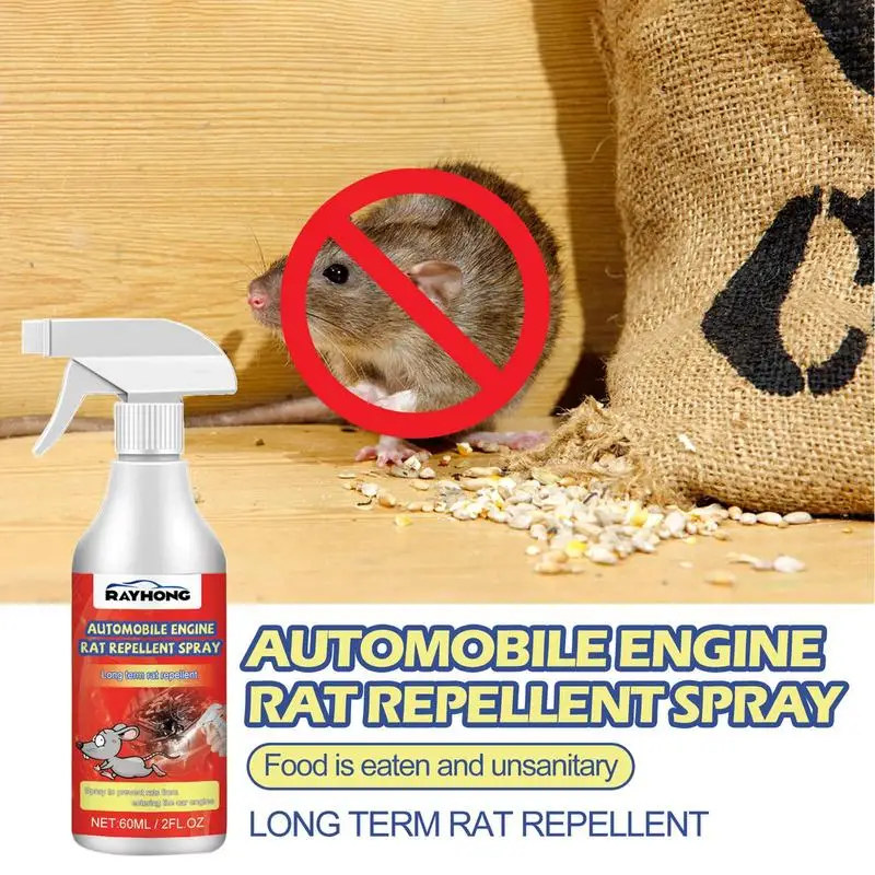 60ml Car Engine Mouse Control Spray Auto Rat Repellent Spray For Protection Of Car Wires Cables Appliances Home Car Supplies
60ml Car Engine Mouse Control Spray Auto Rat Repellent Spray For Protection Of Car Wires Cables Appliances Home Car Supplies