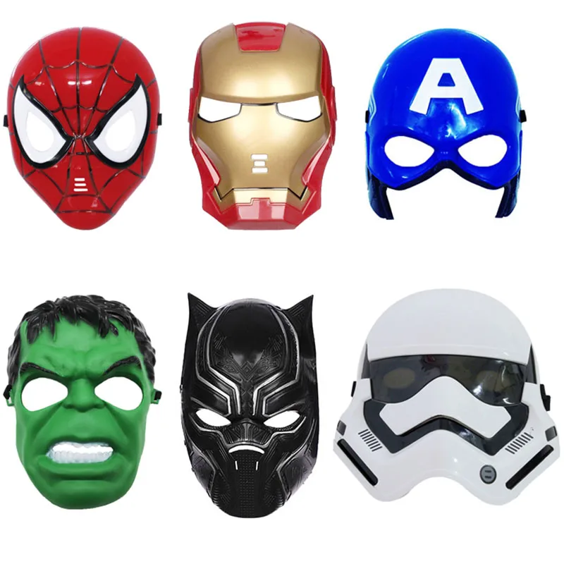Marvel Anime Figure Spiderman Mask Cosplay Party Mask Avengers Iron Man Hulk Captain America Halloween Anime Kids Model Toys 
Marvel Anime Figure Spiderman Mask Cosplay Party Mask Avengers Iron Man Hulk Captain America Halloween Anime Kids Model Toys
