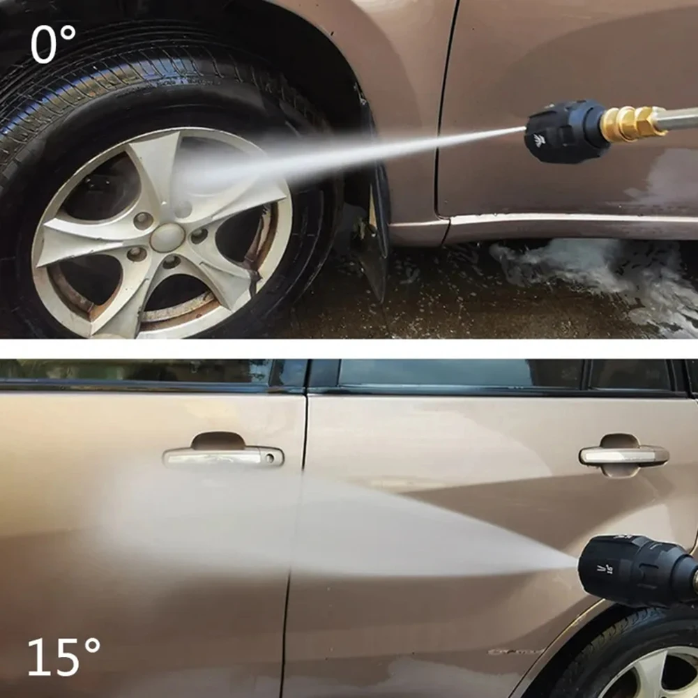 Brand New Nozzle Pressure Washer 0/15/25/40/65 Degrees 1/4in Quick Connector 5 In 1 Adjustable Multi Rotating Spray
Brand New Nozzle Pressure Washer 0/15/25/40/65 Degrees 1/4in Quick Connector 5 In 1 Adjustable Multi Rotating Spray
