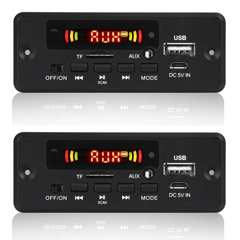 2 шт. 2x3 Вт усилитель MP3 декодер плата 12 в Bluetooth 5,0 30 Вт автомобильный FM радиомодуль поддержка TF USB AUX
2 шт. 2x3 Вт усилитель MP3 декодер плата 12 в Bluetooth 5,0 30 Вт автомобильный FM радиомодуль поддержка TF USB AUX