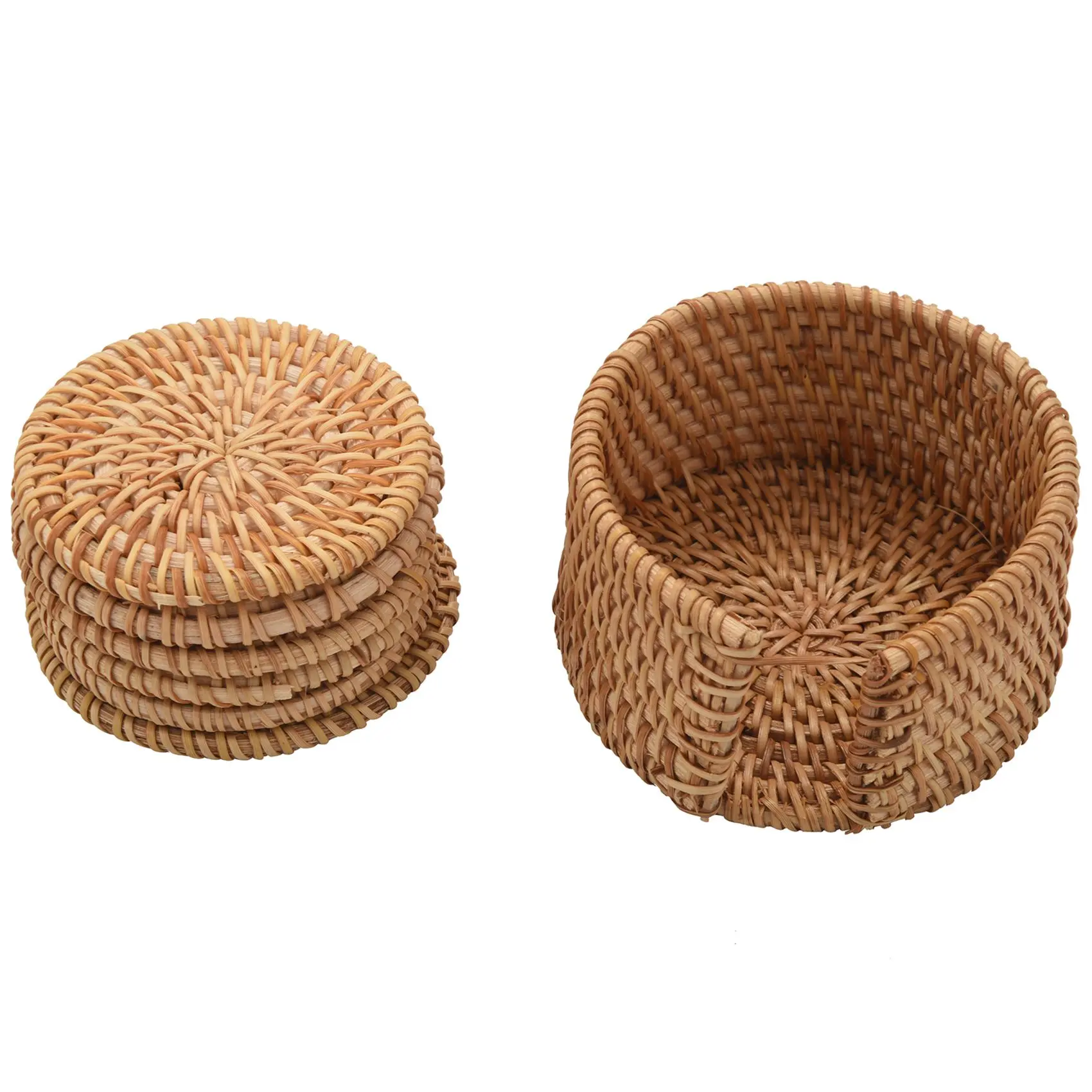 6Pcs/ Drink Coasters Set For Kungfu Tea Accessories Round Tableware Placemat Dish Mat Rattan Weave Cup Mat Pad Diameter 8Cm
6Pcs/ Drink Coasters Set For Kungfu Tea Accessories Round Tableware Placemat Dish Mat Rattan Weave Cup Mat Pad Diameter 8Cm