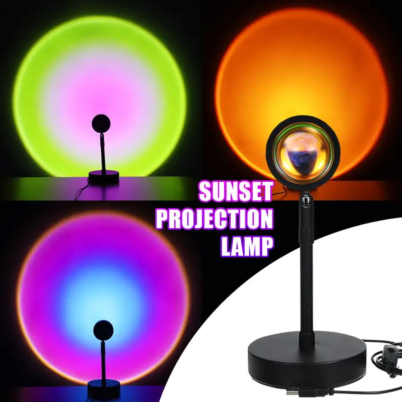 Romantic Sunset Projection Lamp, 180 Degree Rotation, USB Visual LED Light, Modern Floor Stand Night Light, Network Sunset Light
Romantic Sunset Projection Lamp, 180 Degree Rotation, USB Visual LED Light, Modern Floor Stand Night Light, Network Sunset Light