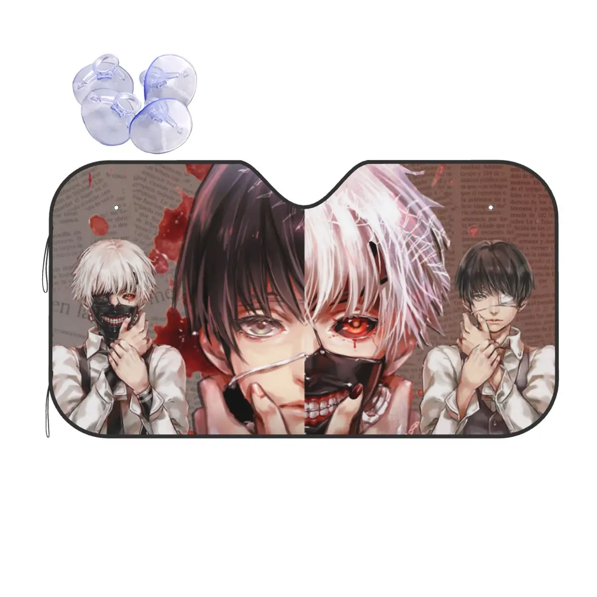 Kaneki Ken Personality Windshield Sunshade 70x130cm Tokyo Ghoul Anime Foils Car Sunshade Accessories Covers
Kaneki Ken Personality Windshield Sunshade 70x130cm Tokyo Ghoul Anime Foils Car Sunshade Accessories Covers