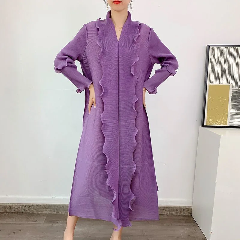 Miyake, плиссированное платье для женщин, лето 2023, новая мода, грибковое кружево, элегантное, большой размер, удобное платье миди для полных дев...
Miyake, плиссированное платье для женщин, лето 2023, новая мода, грибковое кружево, элегантное, большой размер, удобное платье миди для полных дев...
