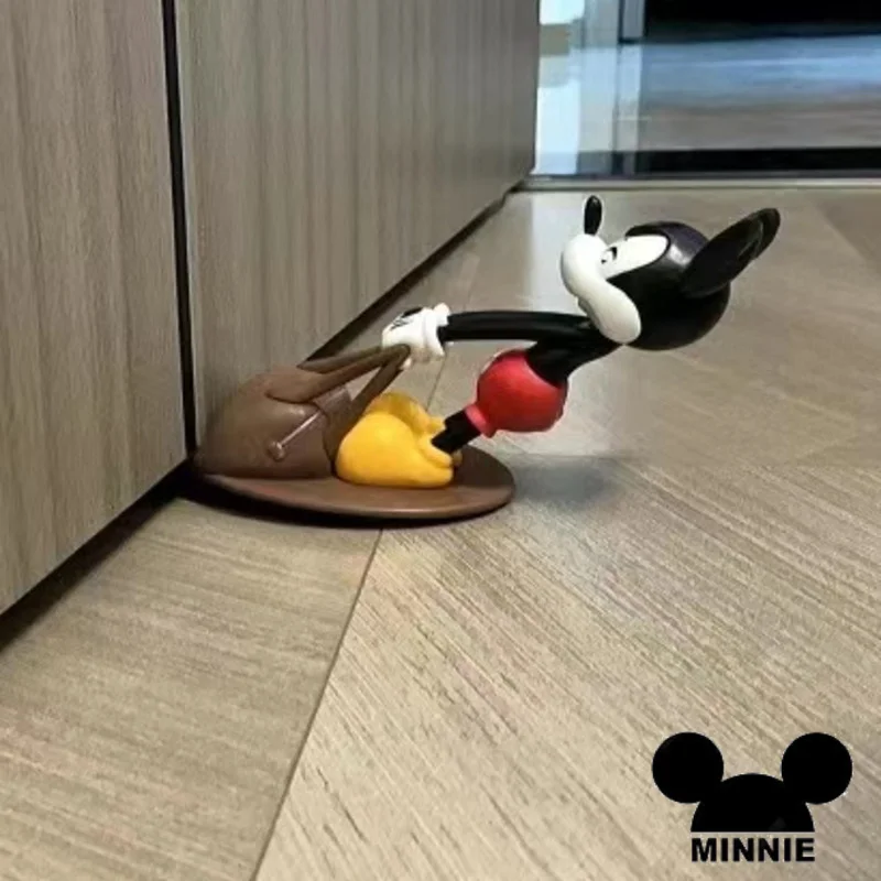 

Mickey Mouse Toys Disney 100th Aniversary Figure Door Stopper Kawaii Door Blocker Windproof Home Anti-collision Doorstops
