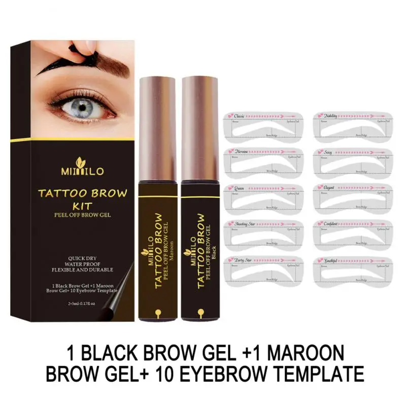 Peel Off Eyebrow Dye Gel Set Waterproof Long-Lasting Black Brown Eyebrows Tattoo Tint Makeup Eye Brow Enhancer Women Cosmetics
Peel Off Eyebrow Dye Gel Set Waterproof Long-Lasting Black Brown Eyebrows Tattoo Tint Makeup Eye Brow Enhancer Women Cosmetics