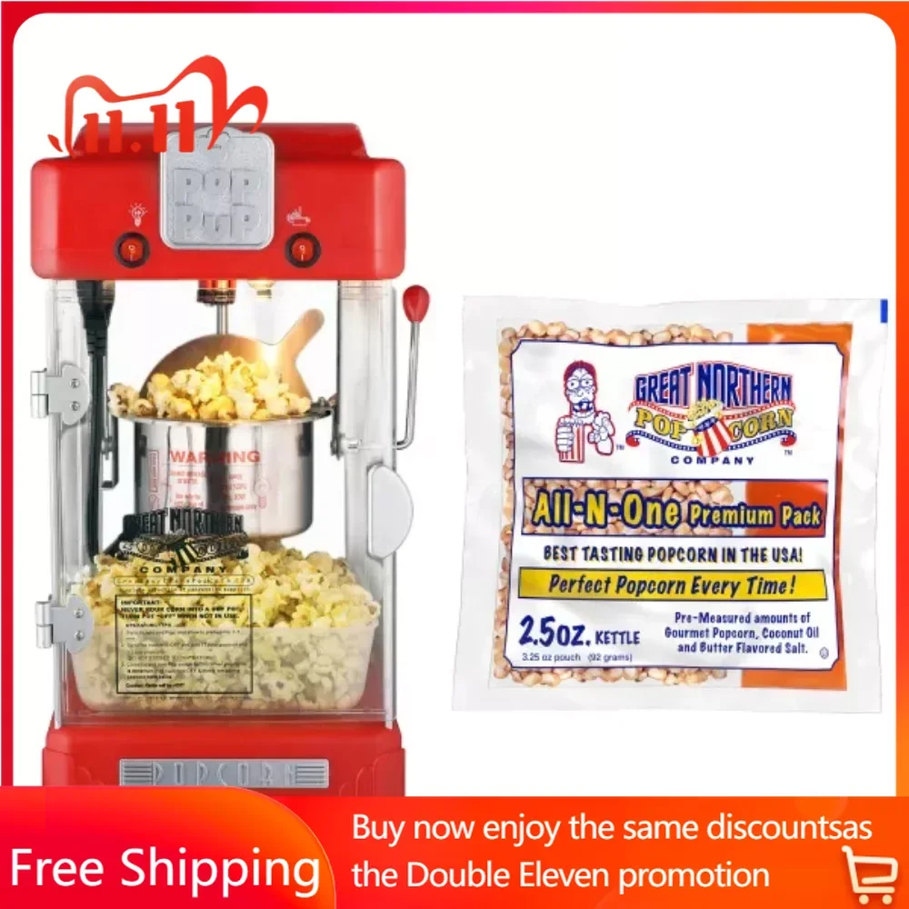 Scoop Electric Popcorn Maker Machine – 2.5 Oz Kettle With 24-Pack of Pre-Measured Popcorn Kernel Packets Machines Home Kitchen
Scoop Electric Popcorn Maker Machine – 2.5 Oz Kettle With 24-Pack of Pre-Measured Popcorn Kernel Packets Machines Home Kitchen