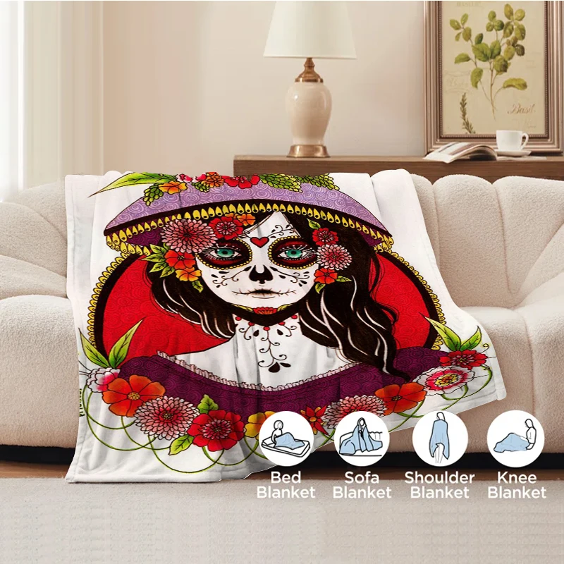 Day of Death Fluffy Soft Blankets for Bed Couch Throw Blanket Nordic Boho Home Decor Bedroom Decoration Bedspread the Fleece Nap
Day of Death Fluffy Soft Blankets for Bed Couch Throw Blanket Nordic Boho Home Decor Bedroom Decoration Bedspread the Fleece Nap