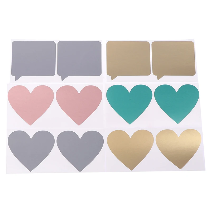 50 шт., наклейки в форме сердца, 4 цвета
50 шт., наклейки в форме сердца, 4 цвета