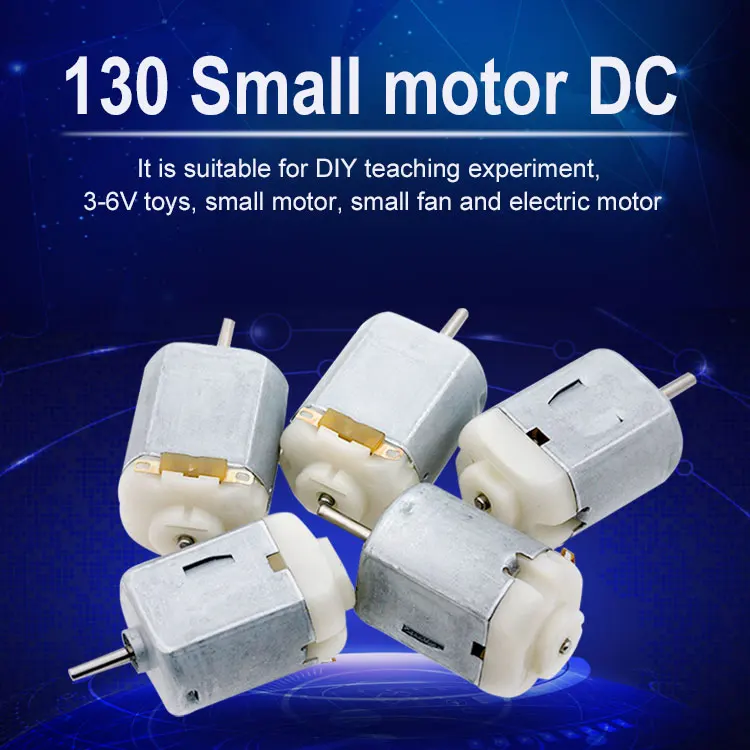 10Pcs 130 Micro DC Motor 3V-6V 8000RPM Miniature Electric motor four-wheel motor small DIY Toys Hobbies Smart Car
10Pcs 130 Micro DC Motor 3V-6V 8000RPM Miniature Electric motor four-wheel motor small DIY Toys Hobbies Smart Car