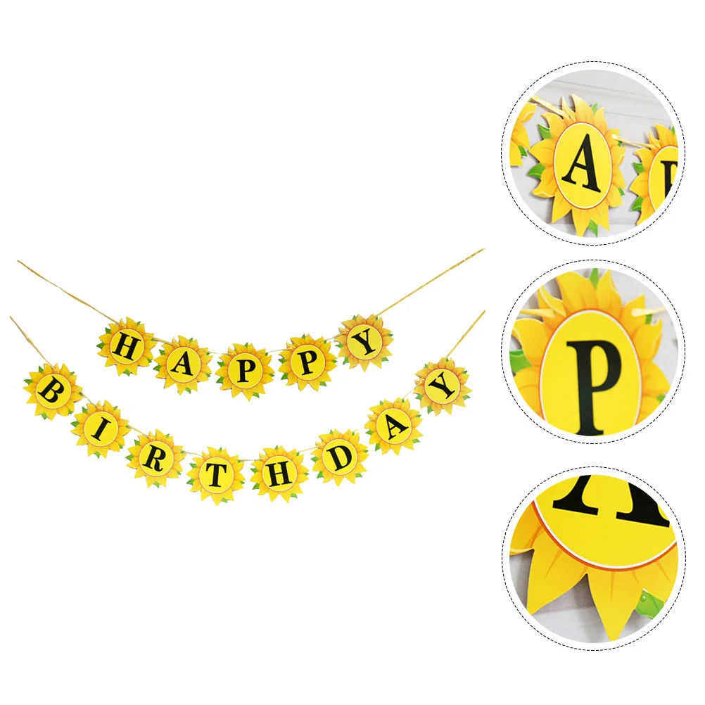 Birthday Garland Birthday Party Supplies Sunflower Banner Banner for Birthday Children Birthday Ornament
Birthday Garland Birthday Party Supplies Sunflower Banner Banner for Birthday Children Birthday Ornament