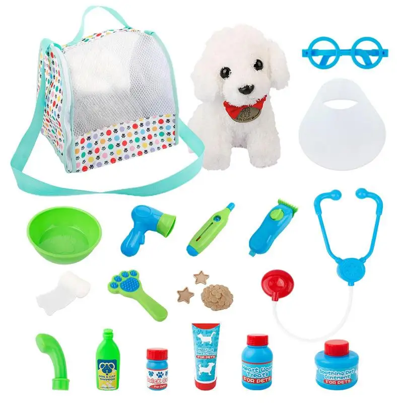 Pet Care Play Set Doctor Kit Puppy Dog Toys 3-6 Year Olds Kids Doctor Playset With Realistic Doctor Pretend Play For Pretend 
Pet Care Play Set Doctor Kit Puppy Dog Toys 3-6 Year Olds Kids Doctor Playset With Realistic Doctor Pretend Play For Pretend