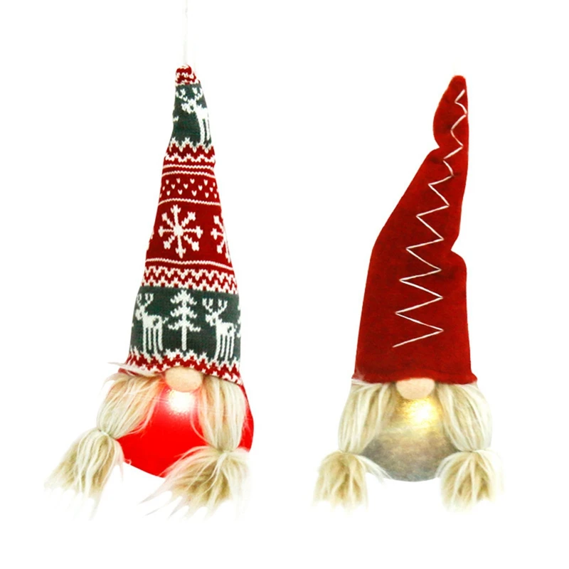 Luminous Christmas Decoration Christmas Tree Pendant With Lights Faceless Doll Dwarf Doll Festival Decor Christmas Gift 
Luminous Christmas Decoration Christmas Tree Pendant With Lights Faceless Doll Dwarf Doll Festival Decor Christmas Gift