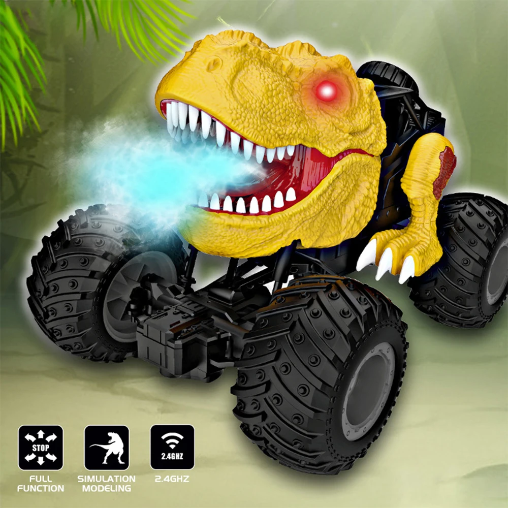 Remote Control Dinosaur Car Drift Truck with Smart Spray Full Functions for Boys Simulated Dinosaur Car 2.4 GHz RC YH-17
Remote Control Dinosaur Car Drift Truck with Smart Spray Full Functions for Boys Simulated Dinosaur Car 2.4 GHz RC YH-17