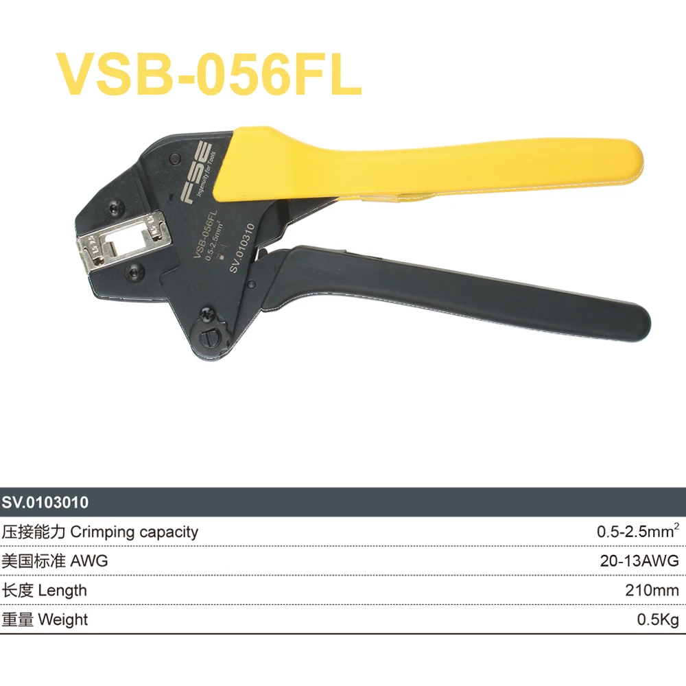 Обжимные Щипцы, инструменты, Φ 10WF, Φ 056FL для натяжных трубок, инфракрасных клемм, Электрический зажим, многофункциональный инструмент, комплект VSB 
Обжимные Щипцы, инструменты, Φ 10WF, Φ 056FL для натяжных трубок, инфракрасных клемм, Электрический зажим, многофункциональный инструмент, комплект VSB