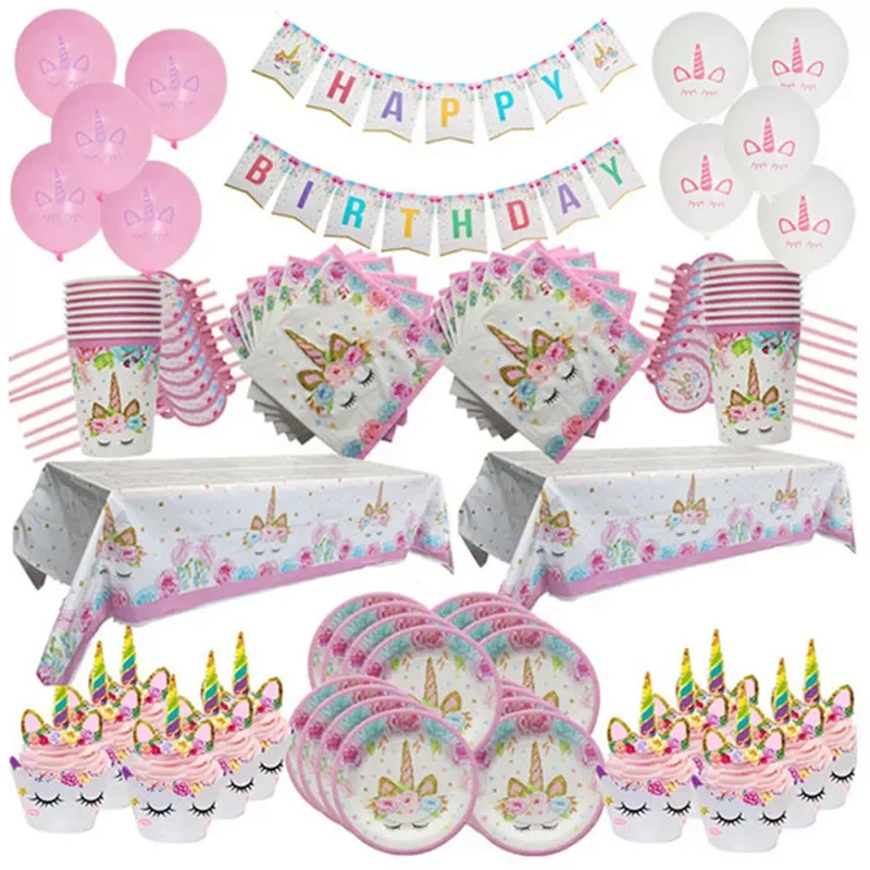 Unicorn Decoration Birthday Party Decor Kids Unicorn Disposable Tableware set Unicornio Baby Shower Girl Birthday Party Supplies
Unicorn Decoration Birthday Party Decor Kids Unicorn Disposable Tableware set Unicornio Baby Shower Girl Birthday Party Supplies