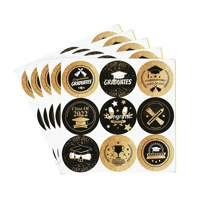 90Pcs Black-Gold Graduation Decor Label Stickers Congrats Sticker Class of 2022 for High School College Graduation Seal Stickers
90Pcs Black-Gold Graduation Decor Label Stickers Congrats Sticker Class of 2022 for High School College Graduation Seal Stickers