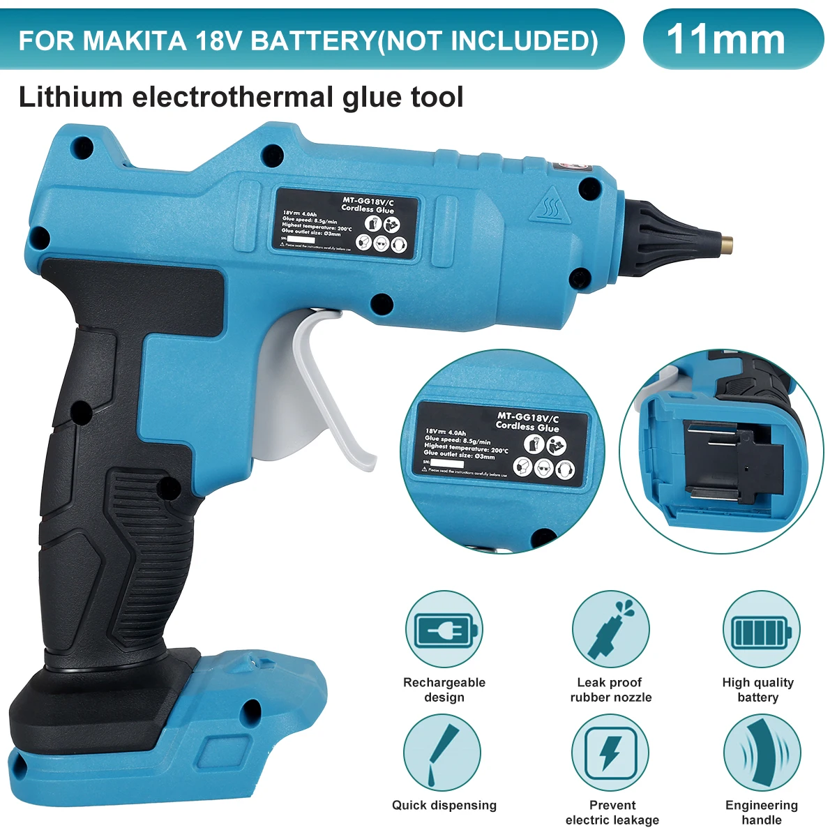 Hot Melt Glue Gun With 11×190mm Glue Sticks Electric Mini Household Heat Temperature Thermo Tool Industrial Repair Power Tools
Hot Melt Glue Gun With 11×190mm Glue Sticks Electric Mini Household Heat Temperature Thermo Tool Industrial Repair Power Tools