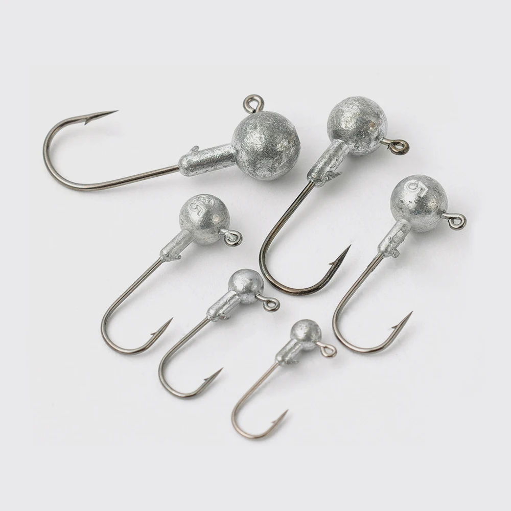 5PCS Big Head Jigs Hooks 1g 1.5g 3.5g 5g 7g 10g Round Ball Jig Head Hook Weedless Long Shank Jig Head For Soft Worm Fishing
5PCS Big Head Jigs Hooks 1g 1.5g 3.5g 5g 7g 10g Round Ball Jig Head Hook Weedless Long Shank Jig Head For Soft Worm Fishing