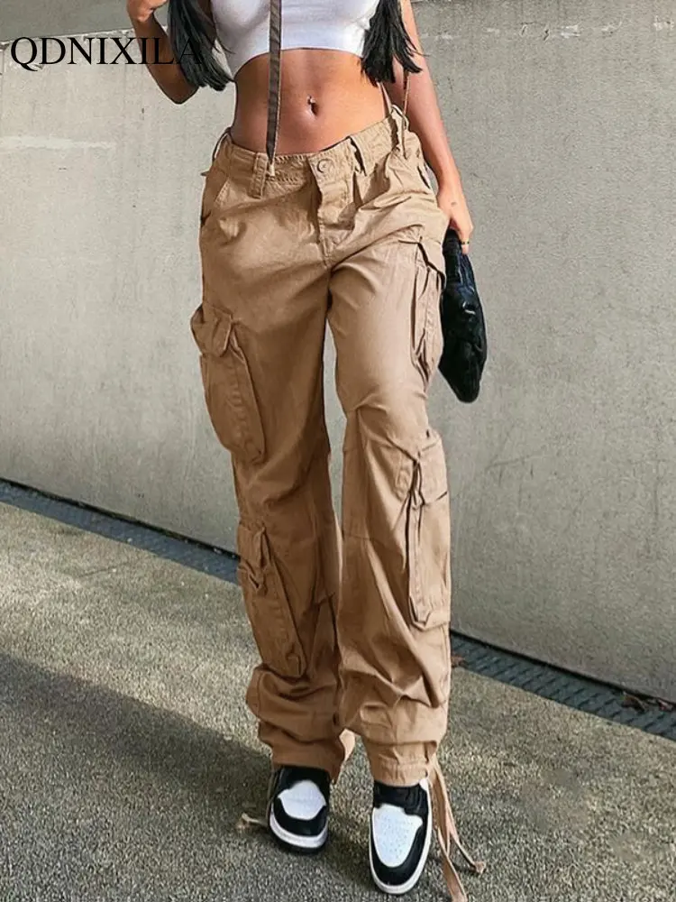 2022 Autumer Winter Baggy Casual Women Cargo Pants Vintage Wide Leg Y2k Streetwear Straight Jeans Pocket Black Joggers Trousers
2022 Autumer Winter Baggy Casual Women Cargo Pants Vintage Wide Leg Y2k Streetwear Straight Jeans Pocket Black Joggers Trousers