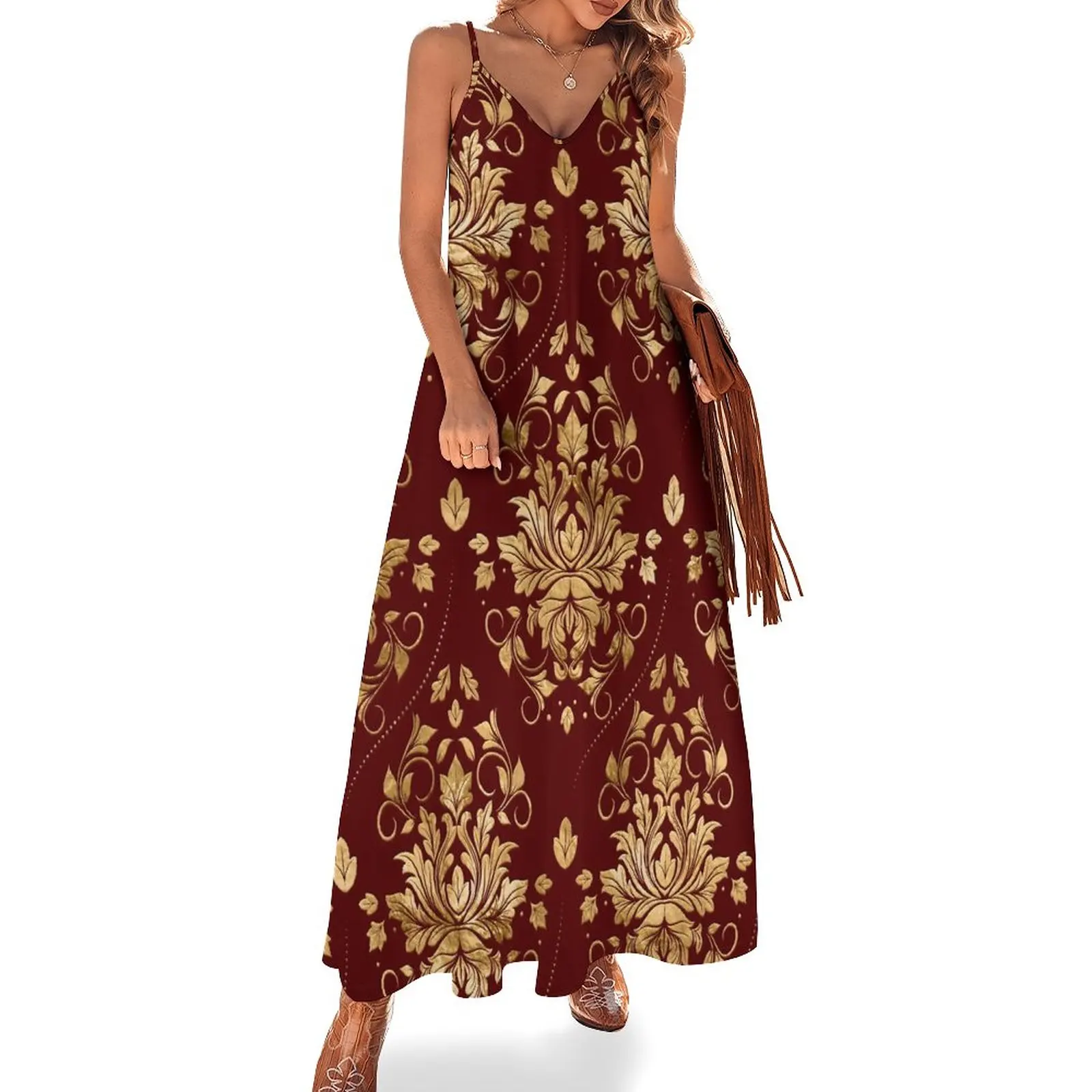Gold Baroque Dress Oriental Vintage Damask Vintage Maxi Dress Korean Fashion Bohemia Long Dresses Lady Strap Graphic 3XL 4XL 5XL
Gold Baroque Dress Oriental Vintage Damask Vintage Maxi Dress Korean Fashion Bohemia Long Dresses Lady Strap Graphic 3XL 4XL 5XL