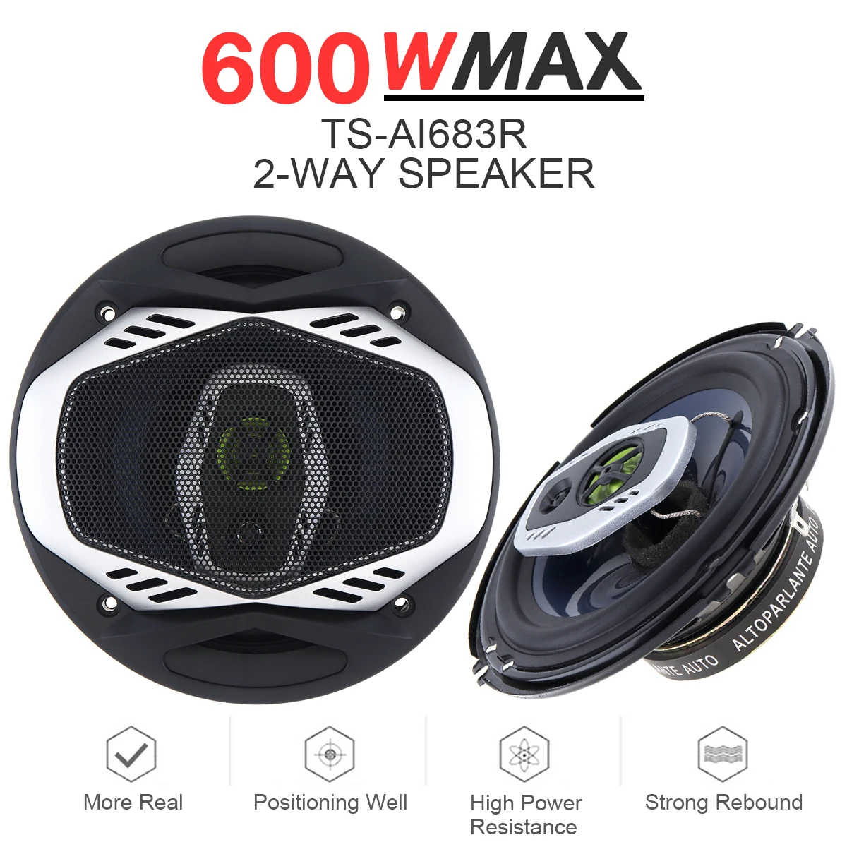 2pcs 6.5 Inch 16cm 600W 2 Way Car Coaxial Audio Music Stereo Full Range Frequency Hifi Speakers Non Destructive Installation
2pcs 6.5 Inch 16cm 600W 2 Way Car Coaxial Audio Music Stereo Full Range Frequency Hifi Speakers Non Destructive Installation