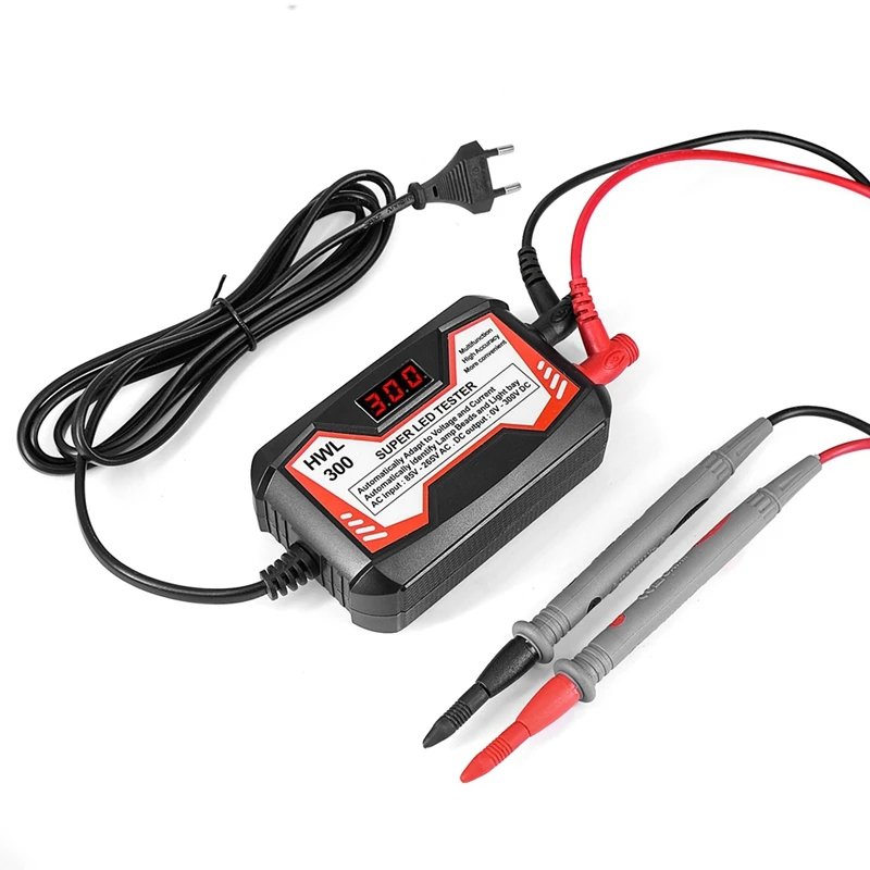 LED Tester 0-300V Output LED TV Backlight Tester Multipurpose LED Strips Beads Test Tool Instruments EU Plug
LED Tester 0-300V Output LED TV Backlight Tester Multipurpose LED Strips Beads Test Tool Instruments EU Plug