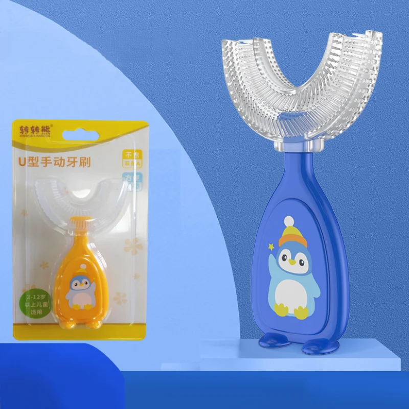 1Pc Manual Children's 360 Degree U-Shaped Toothbrush Silicone Toothbrush Baby Oral Care Cleaning Soft Silicone Baby Brush Kids
1Pc Manual Children's 360 Degree U-Shaped Toothbrush Silicone Toothbrush Baby Oral Care Cleaning Soft Silicone Baby Brush Kids