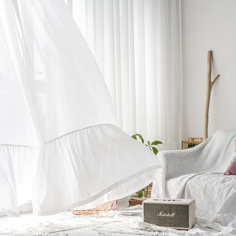 2021 White Princess Tulle European Korean Sheer Curtains for Living Room Bedroom Modern Simple Voile Curtain Sweet Gauze Solid
2021 White Princess Tulle European Korean Sheer Curtains for Living Room Bedroom Modern Simple Voile Curtain Sweet Gauze Solid