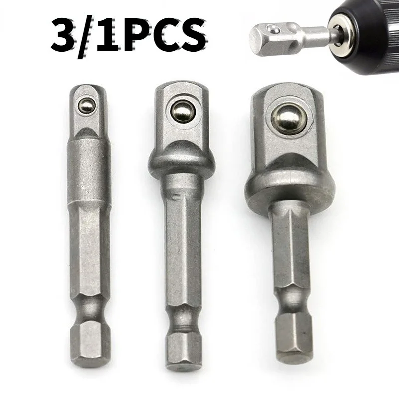 3 Pcs 1/4 3/8 1/2 Hex Electric Drill Driver Socket Set Adapter Wrench Socket Extension Rod Electric Screwdriver Bit Tool Adapter
3 Pcs 1/4 3/8 1/2 Hex Electric Drill Driver Socket Set Adapter Wrench Socket Extension Rod Electric Screwdriver Bit Tool Adapter
