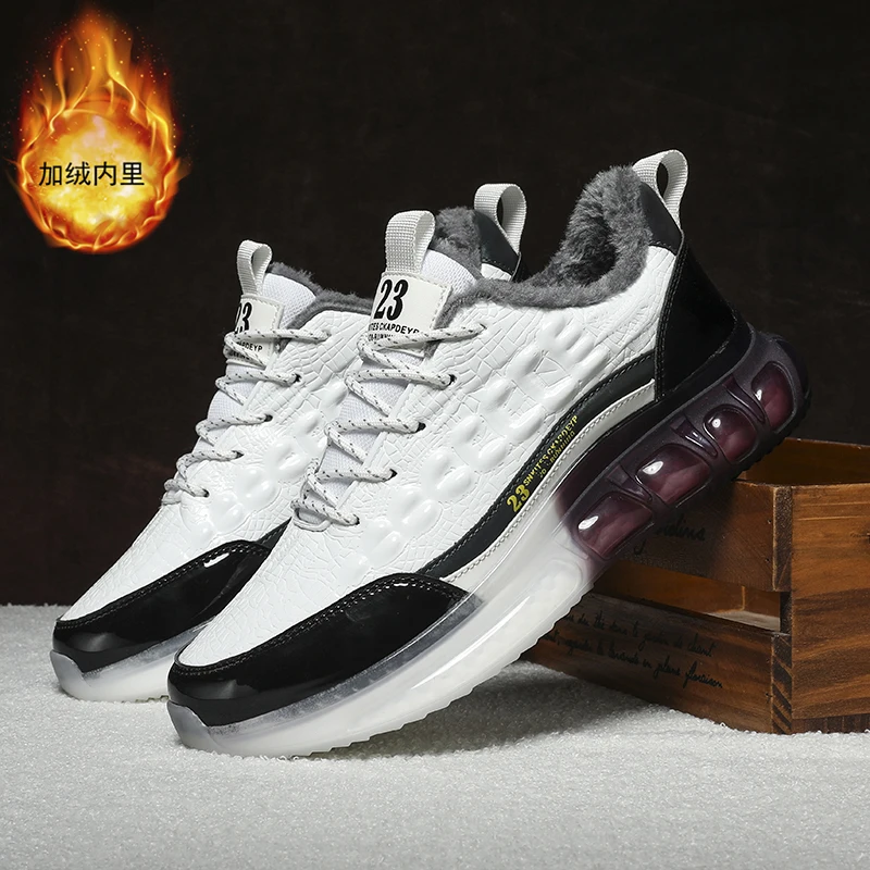 Winter Plus Velvet Sneakers Warm Casual Male Trendy Shoes Lace-up Walking Shoes Outdoor Sports Lightweight Non-slip Cotton Shoes
Winter Plus Velvet Sneakers Warm Casual Male Trendy Shoes Lace-up Walking Shoes Outdoor Sports Lightweight Non-slip Cotton Shoes