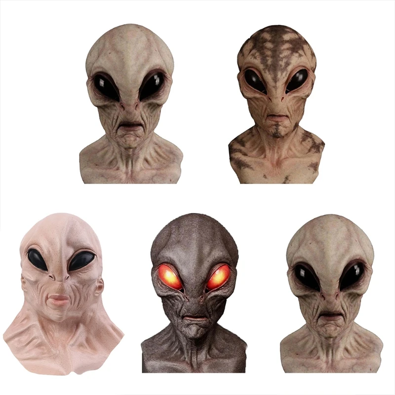 Halloween Headgear Horror Extraterrestrial Latex Mask Masquerade Cosplay Props 
Halloween Headgear Horror Extraterrestrial Latex Mask Masquerade Cosplay Props
