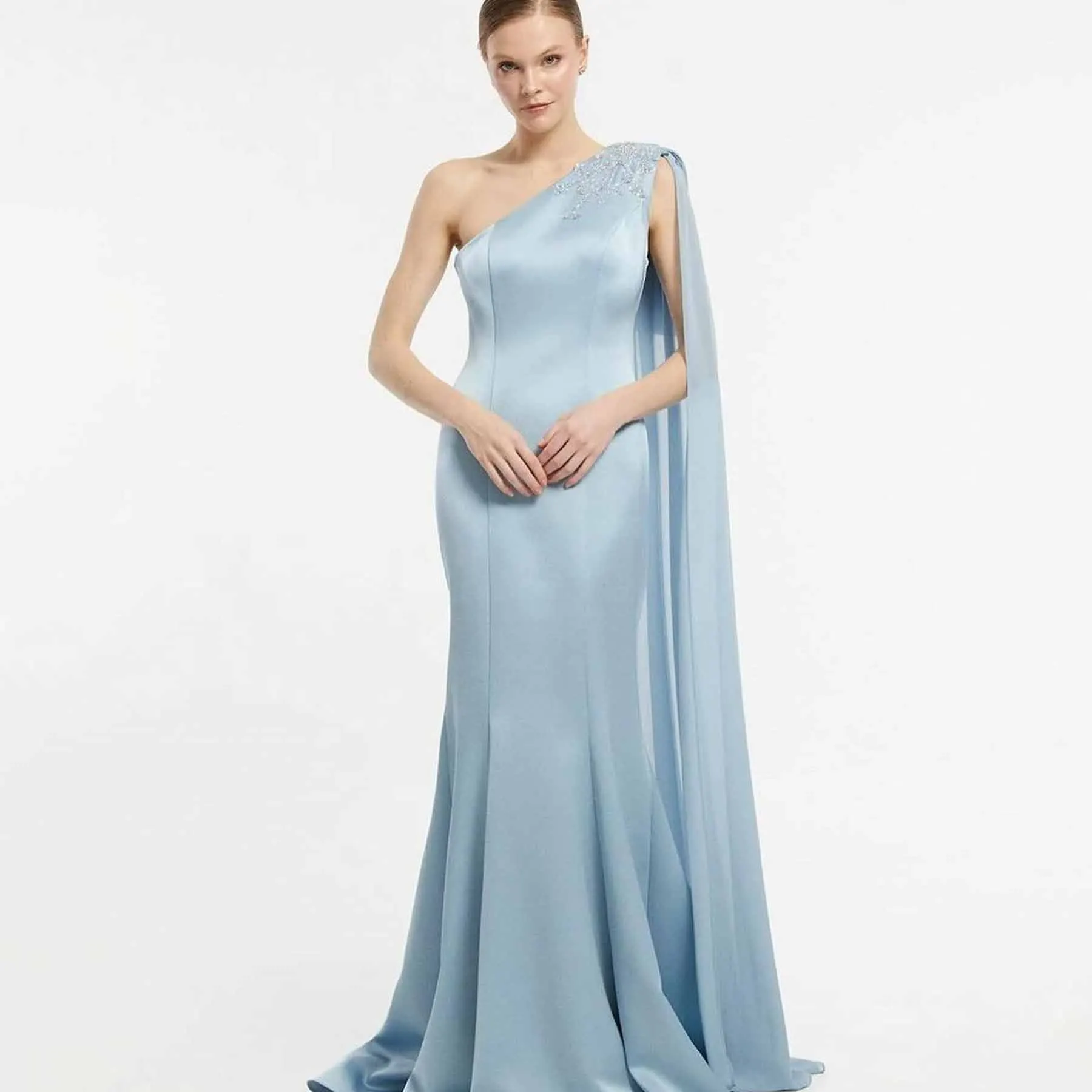 OEING One Shoulder Luxury Formal Evening Dresses Crystal Sleeveless فساتين سهرة Floor Length Elegant Prom Growns Party Women 
OEING One Shoulder Luxury Formal Evening Dresses Crystal Sleeveless فساتين سهرة Floor Length Elegant Prom Growns Party Women