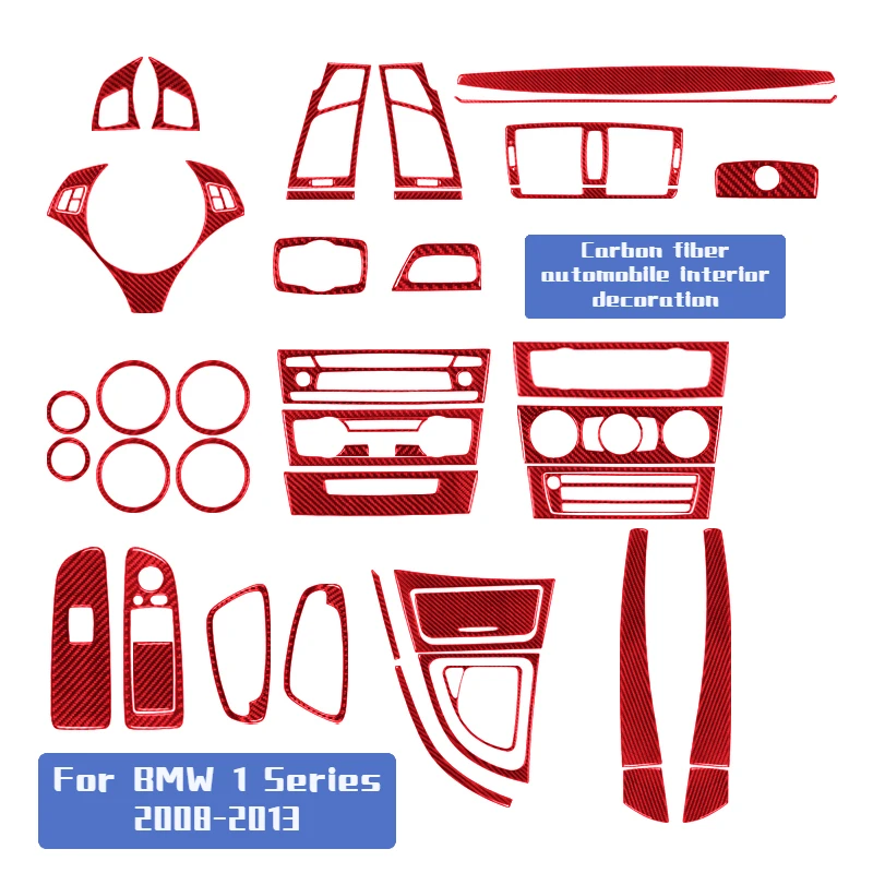 Red carbon fiber car stickers car styling interior for BMW 1 Series 2008-2013 accessories beautiful protection and decoration
Red carbon fiber car stickers car styling interior for BMW 1 Series 2008-2013 accessories beautiful protection and decoration
