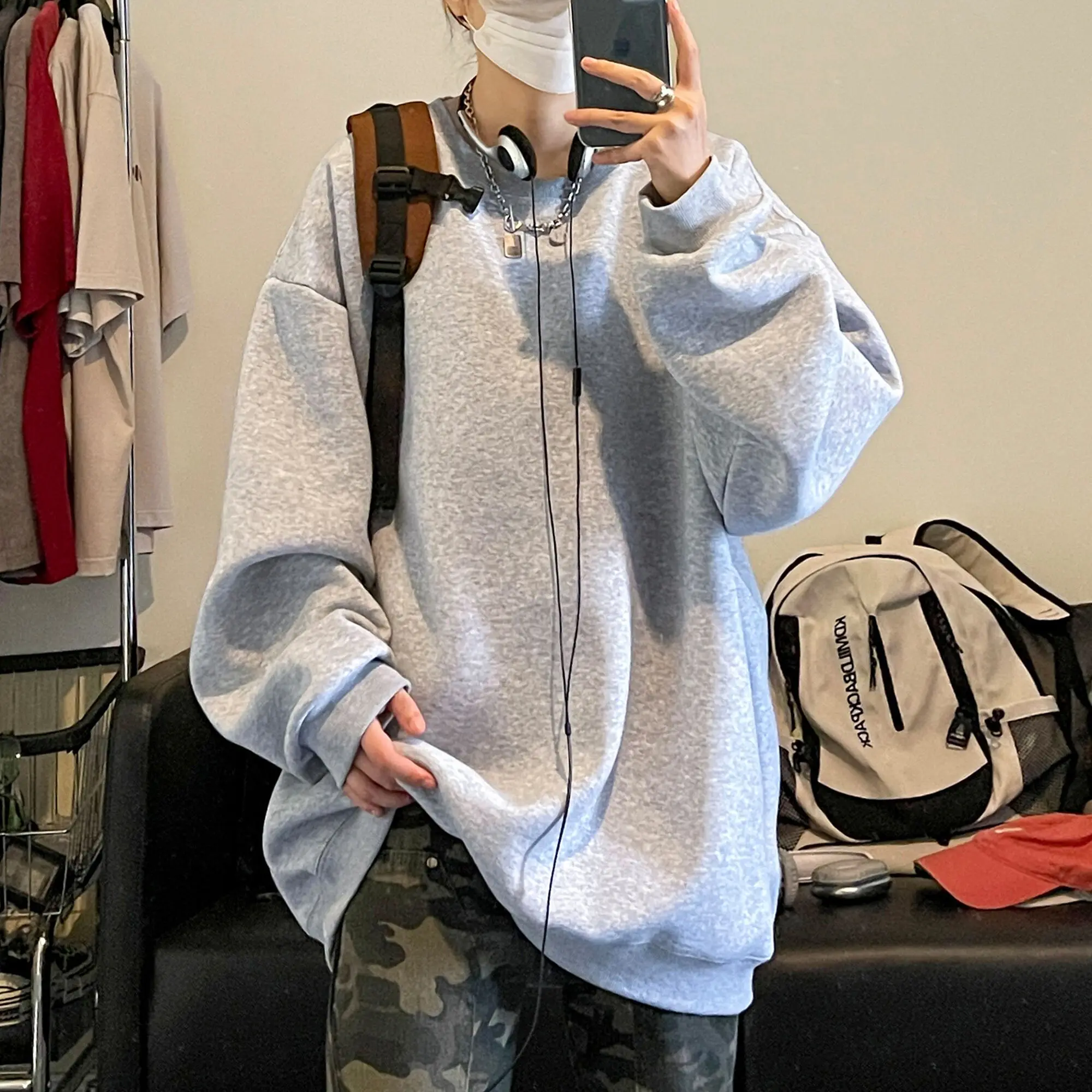 MrGB Baggy Sweatshirts For Women Fashion Y2K Solid Casual Clothing Fall New Hip Hop Streetwear Round Neck Female Hoodies
MrGB Baggy Sweatshirts For Women Fashion Y2K Solid Casual Clothing Fall New Hip Hop Streetwear Round Neck Female Hoodies
