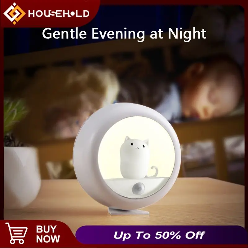Human Induction Lamp LED Night Light Table Lamps Cute Pet Cat Energy Saving Lights USB Rechargeable Cabinet Lamp Decoration Gift
Human Induction Lamp LED Night Light Table Lamps Cute Pet Cat Energy Saving Lights USB Rechargeable Cabinet Lamp Decoration Gift