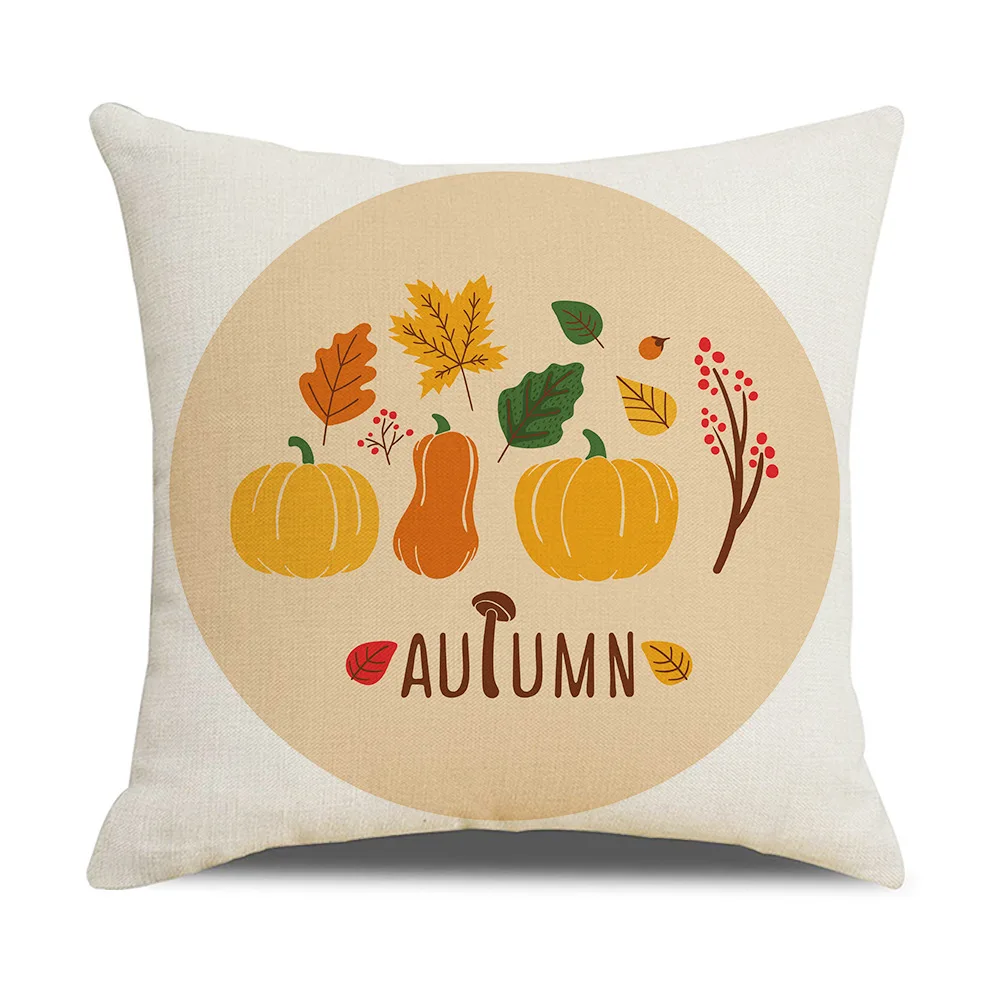 Autumn Thanksgiving Pillow Case Cartoon Pumpkin Print Linen Cushion Cover 45X45 Velvet Living Room Sofa Bedroom Home Decor J1950
Autumn Thanksgiving Pillow Case Cartoon Pumpkin Print Linen Cushion Cover 45X45 Velvet Living Room Sofa Bedroom Home Decor J1950